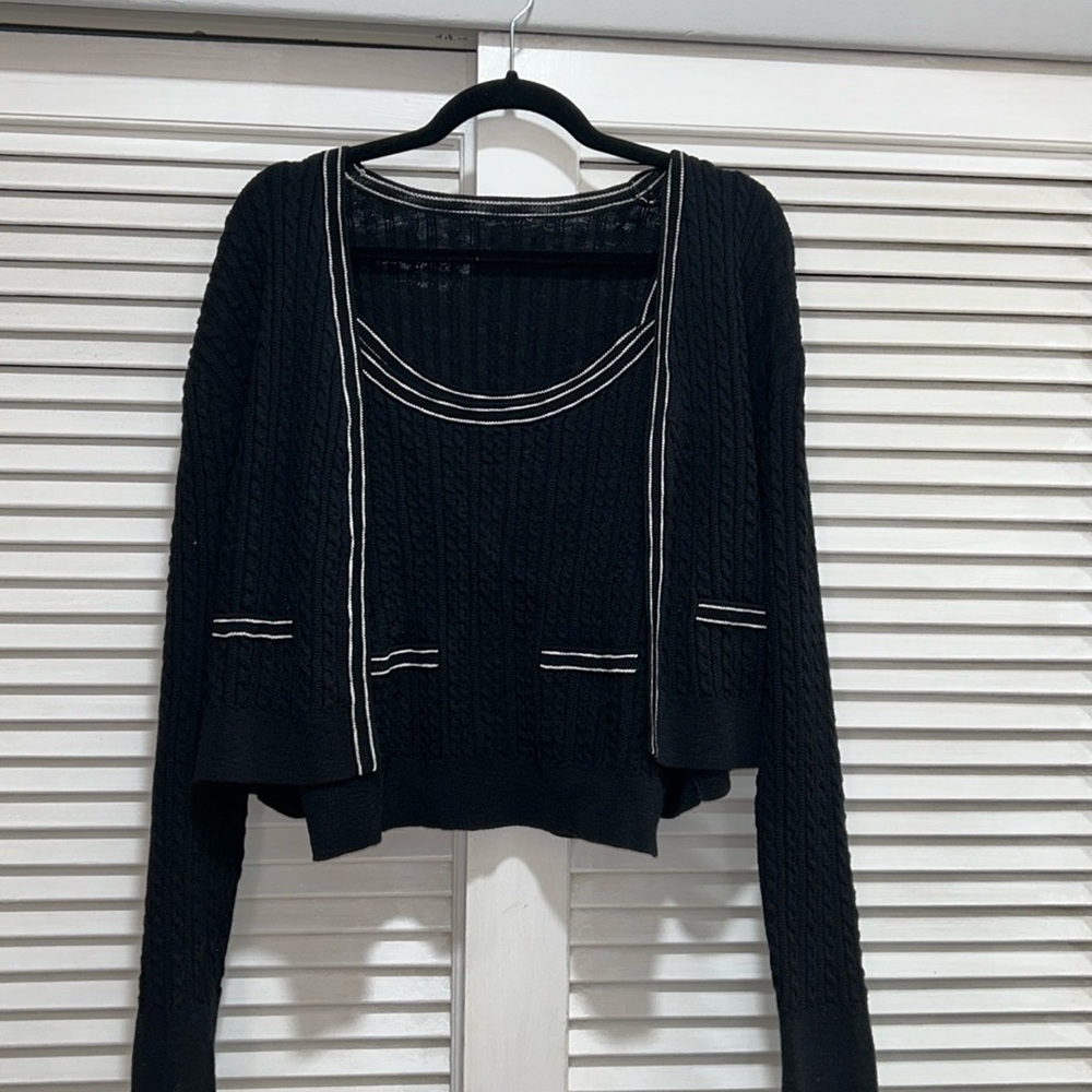 Jcrew tank and cardigan set. Size large